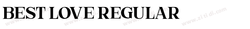 Best Love Regular字体转换